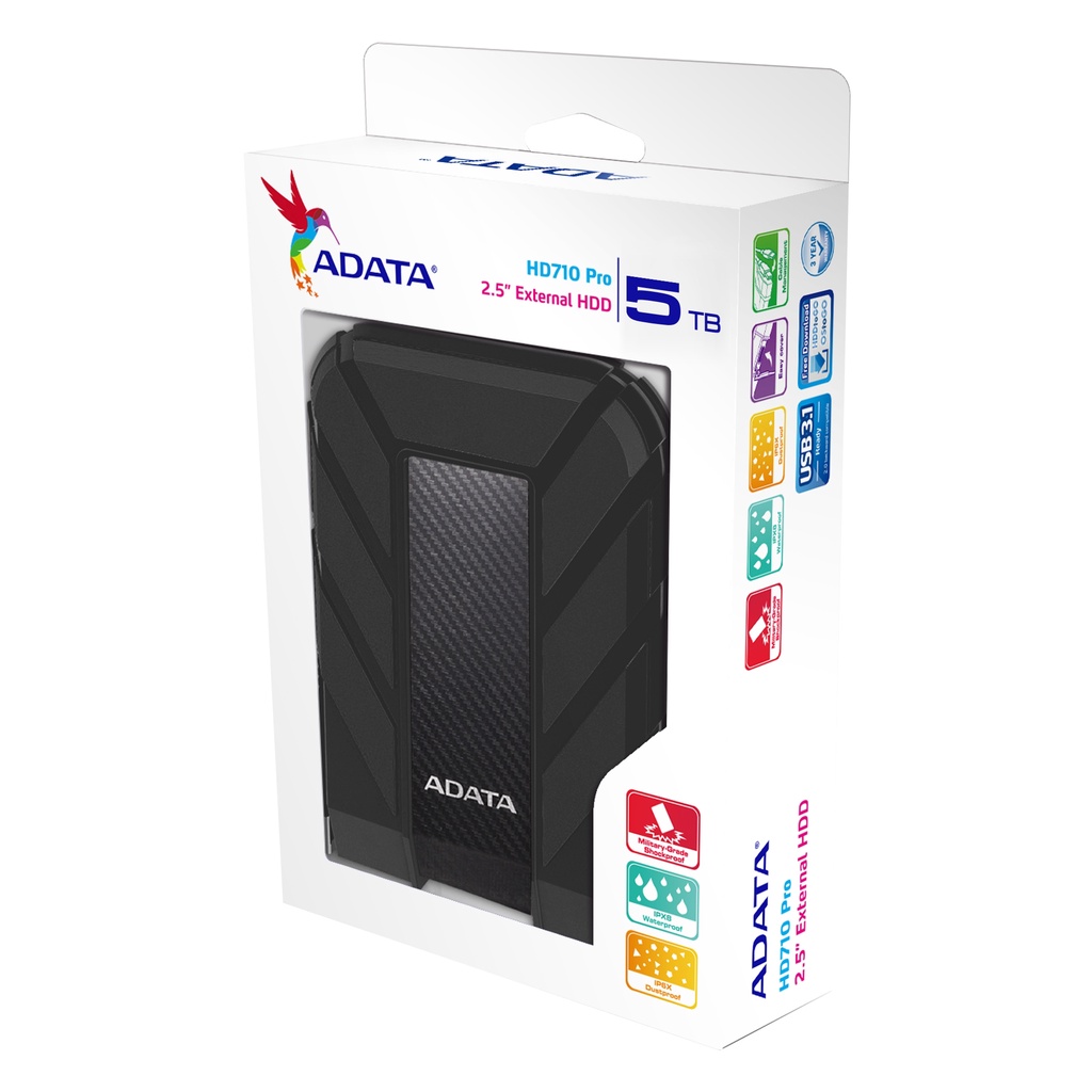 ADATA HD710 Pro 5TB 2.5&quot; USB 3.1 Hardisk Eksternal Antishock Waterproof