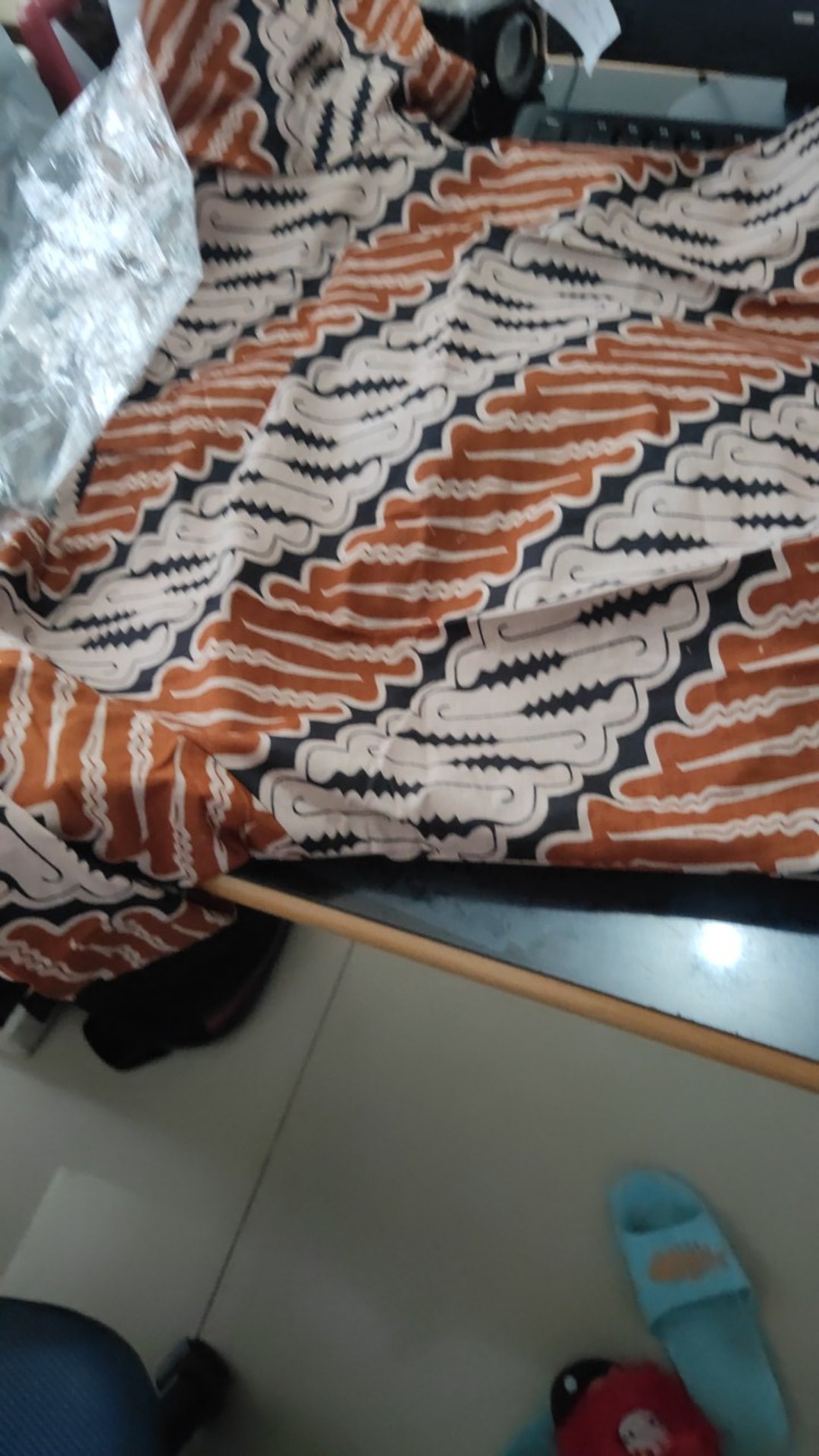 Tey-17 Batik Wanita Asj Sa Hrb026 Kenongo Kemeja Tosca Pendek