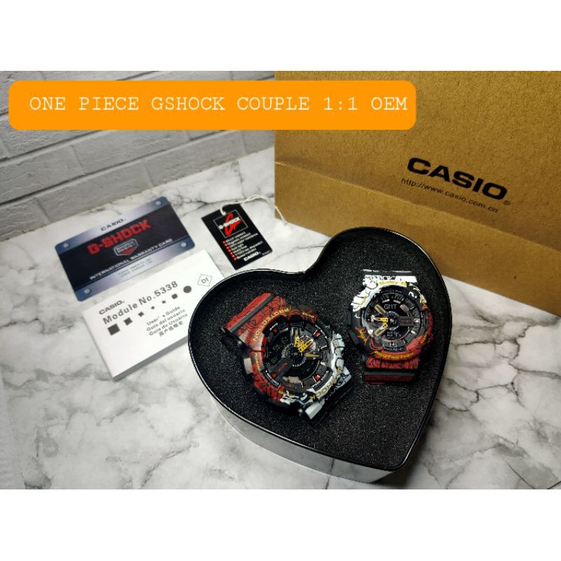 Jam Tangan G-shock X One Piece Couple Fullset Original Equipment Manufacturer 1:1 Top Quality