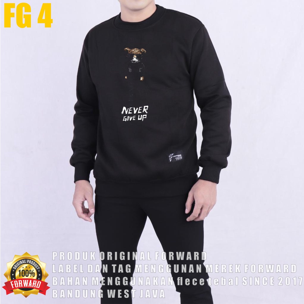 FORWARDSYSTEM Sweater Sweatshirt Crewneck Jumper Unisex Soft Fleece Size M L XL FG4
