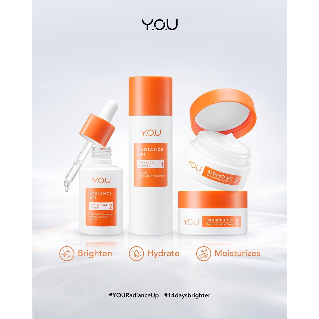 YOU Radiance Up! SERIES Antioxidant Serum Pure CICA Essence Deep Moisturizing Cream