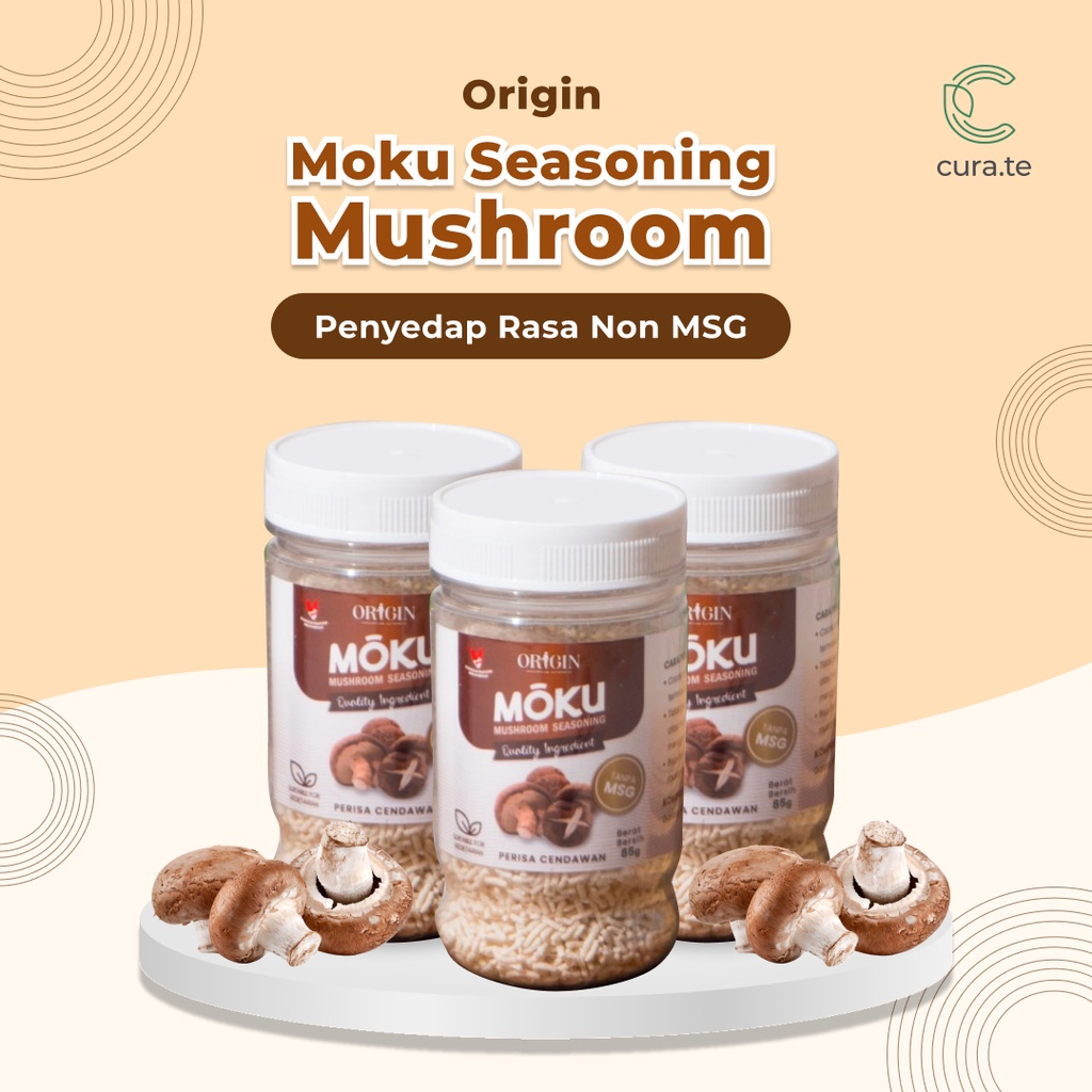 ORIGIN MOKU MUSHROOM SEASONING 85GR | KALDU JAMUR PENYEDAP RASA NON MSG