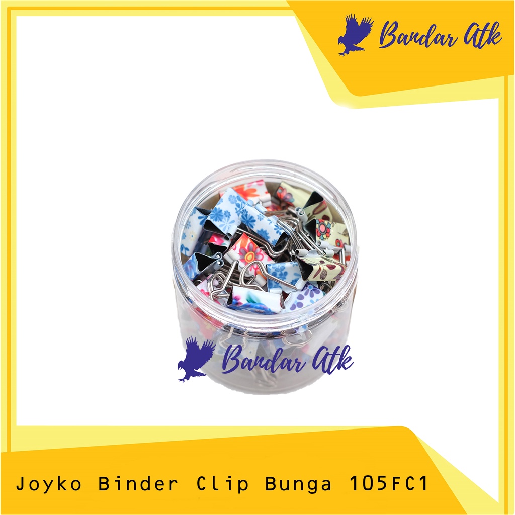 

Binder Clip Joyko 105FC1 Bunga Klip Penjepit Kertas [1 DRUM]