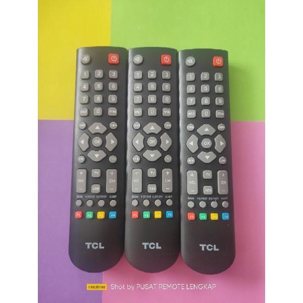 Remote TV LED LCD TCL 3D Oval Original Grade. langsung pakai tombol empuk