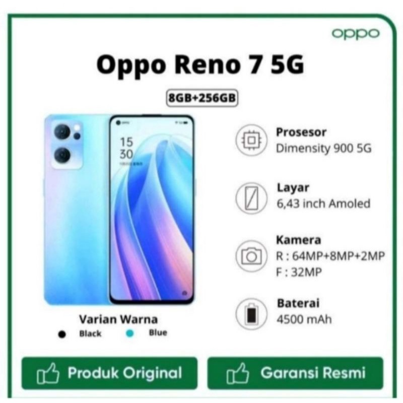 Oppo Reno 7 Ram 8/256 GB