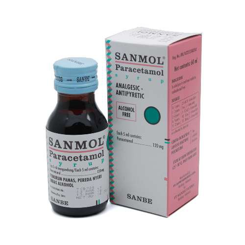 Sanmol Syrup Sirup Paracetamol Sanbe Penurun Panas