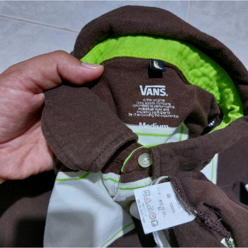 Preloved kaos polo shirt Vans original second