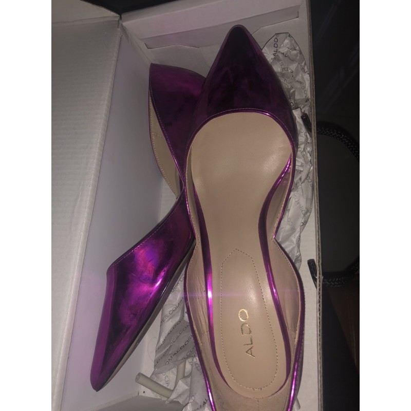 PRELOVED ALDO ADYLIA KITTEN  HEEL POINTED SHOES PINK