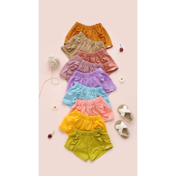 LITTLEDYRA RUFFLE SHORT CELANA PENDEK CELANA ANAK PEREMPUAN 6 BULAN - 4 TAHUN