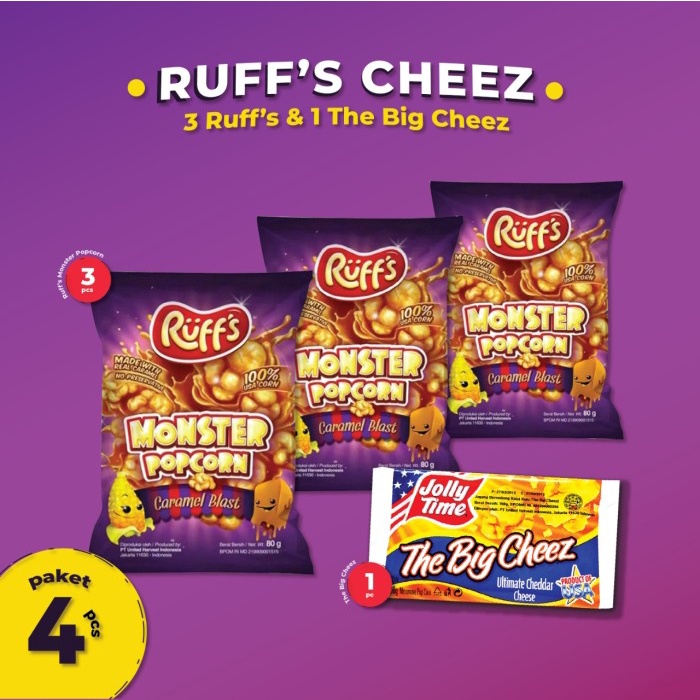 

Instant-Camilan- Paket Ruff'S Cheez Popcorn -Camilan-Instant.