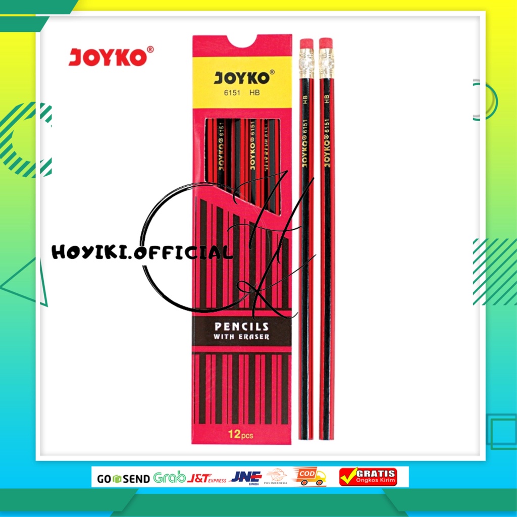 

JOYKO Pencil / Pensil Joyko 6151 / HB / 1 BOX 12 PCS