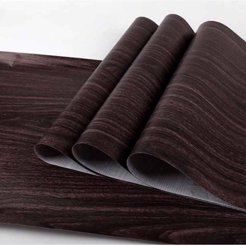 WALLPAPER DINDING STIKER DINDING MOTIF SERAT KAYU COKLAT TUA COCOK UNTUK FURNITURE LEMARI MEJA DAN K