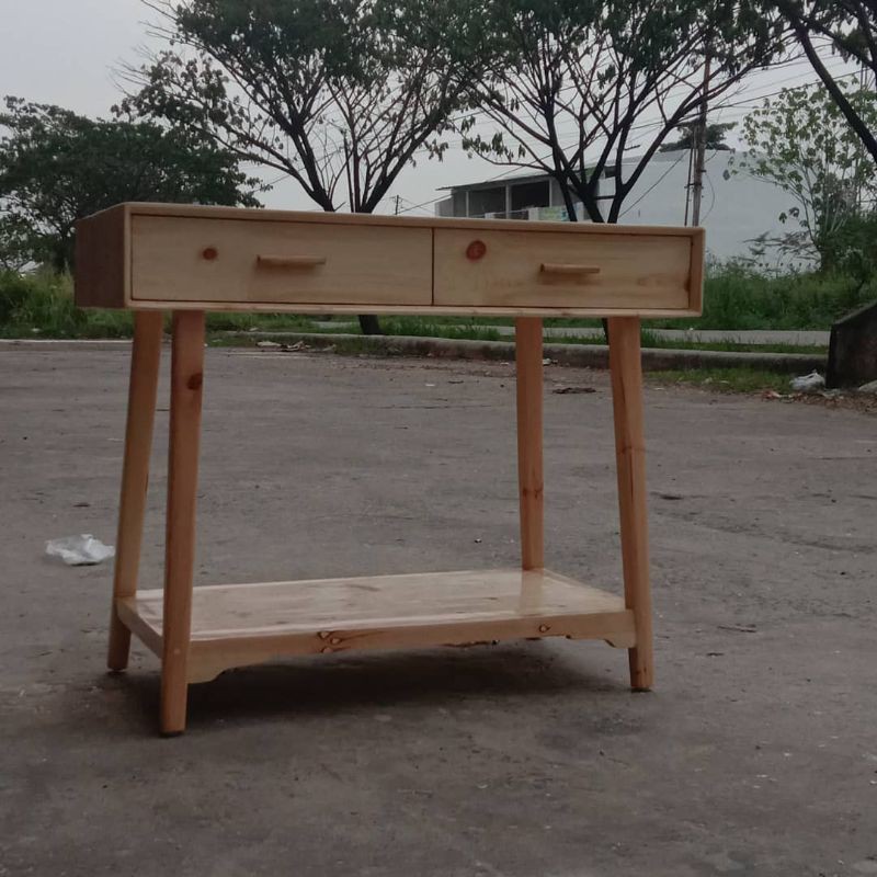 meja konsol retro jati belanda