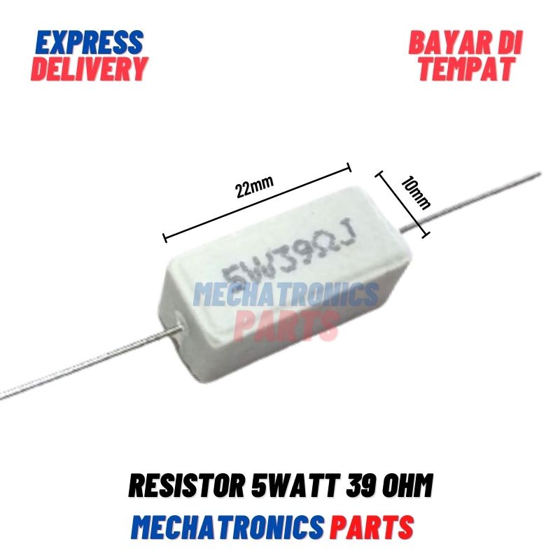 [PAS-9324] RESISTOR 5WATT 39OHM