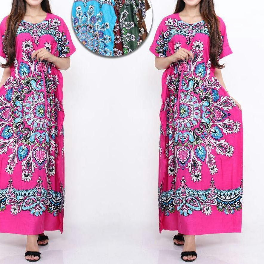 BQV long dress lowo indian santung super | daster fashion wanita murah .