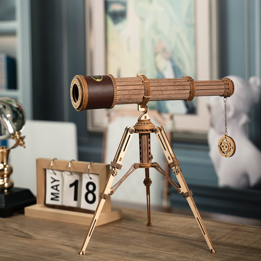 ROLIFE Robotime ROKR Monocular Telescope ST004 3D Wooden Puzzle Hobby Toy Collection