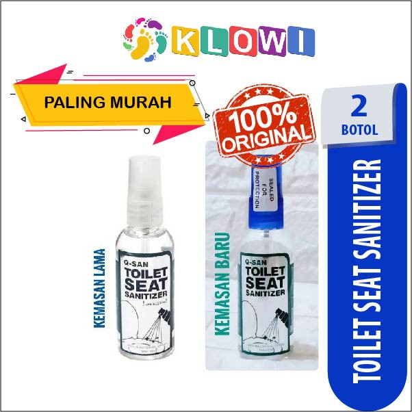 Q-San Toilet Seat Sanitizer Spray 60Ml (Baru) /Q-San /Toilet Sanitizer