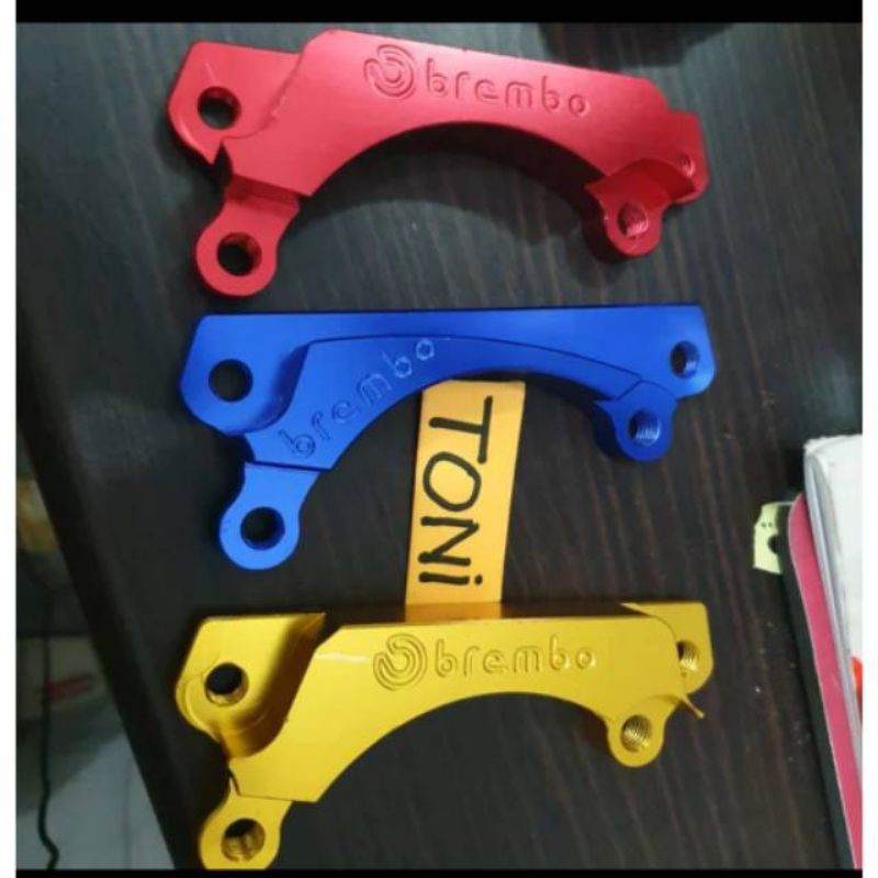 Breket kaliper 2 piston cakram 190mm brembo nissin full cnc honda beat vario 110 beat fi scoopy old