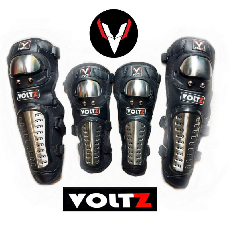 Deker Pro X Besi 1set panjang siku n Lutut Voltz Madbike Stainless Pro-X Decker knee Elbow protector