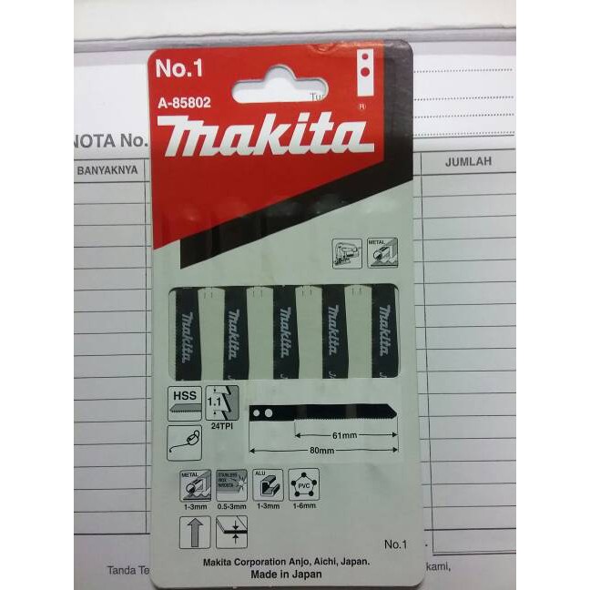 Mata Jigsaw Makita No.1 / Jigsaw Blade Makita No.1