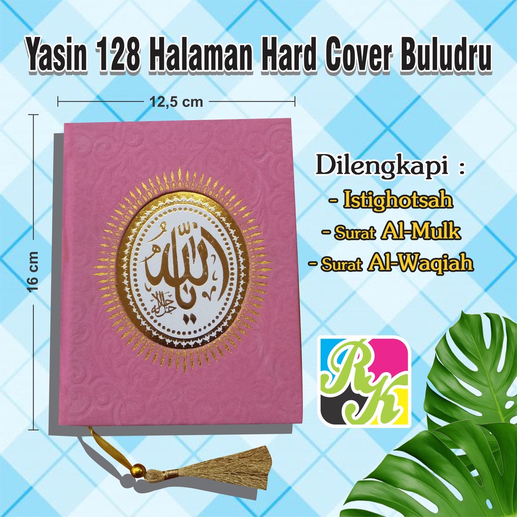 Yasin Dan Tahlil Hard Cover Bahan Kain Buludru Isi 128 Halaman Tambah Sisipan