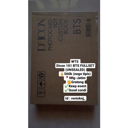 DICON 101 BTS FULLSET (UNSEALED)