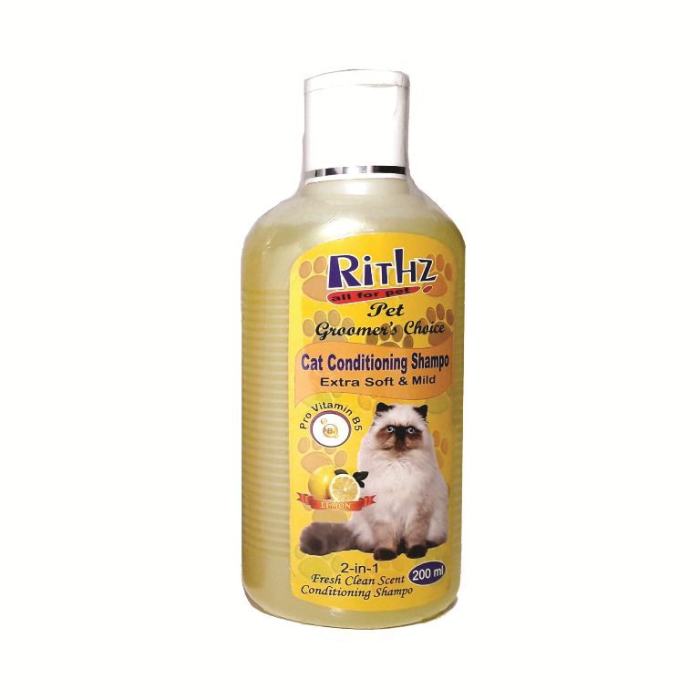 Shampo Kucing Melembutkan Bulu RITHZ 200ml