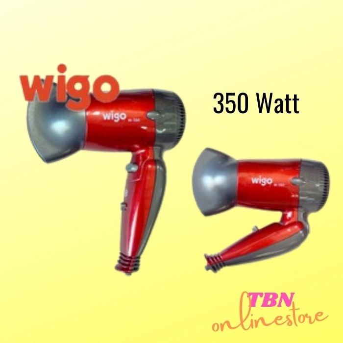 Wigo Hair Dryer W-350 Pengering Rambut Mini Travel - Hairdryer mini