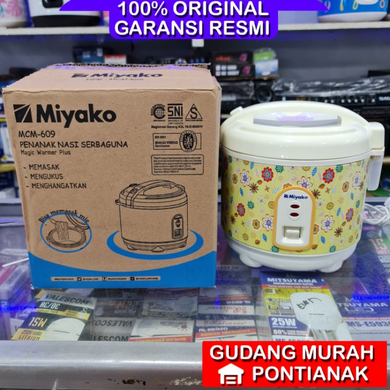 Rice cooker Miyako MCM 609 / Magic com miyako kecil masak dan hangatkan