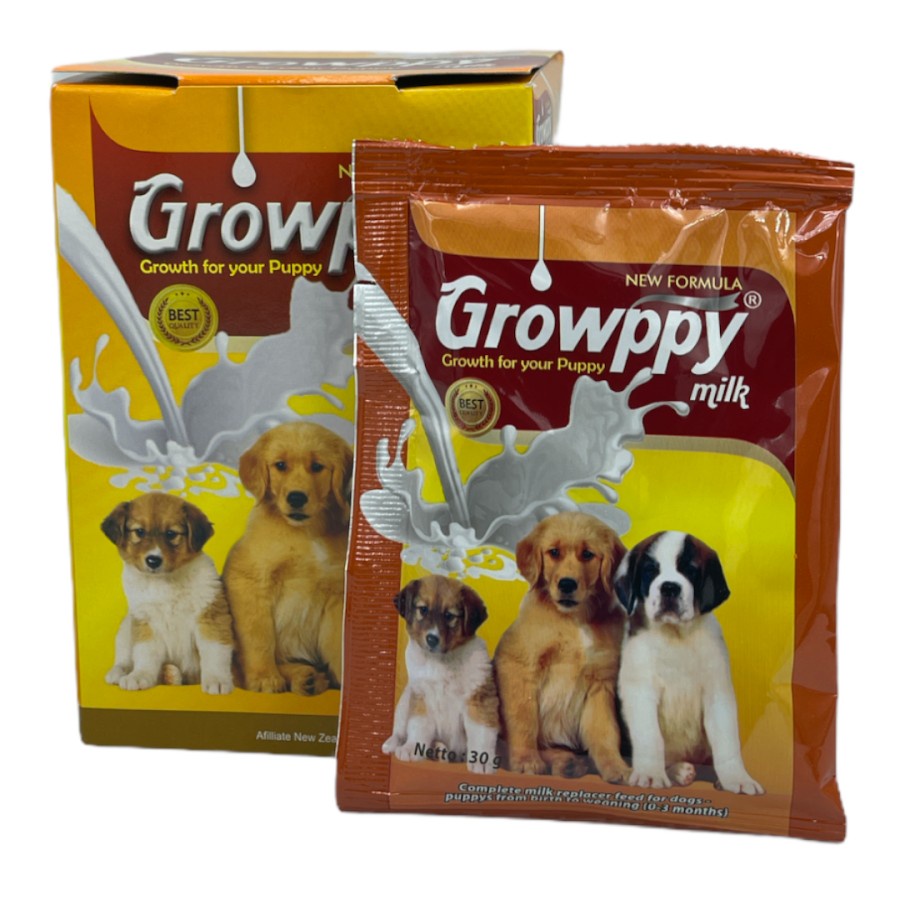 GROWPPY MILK 1 SACHET SUSU ANJING (0-2 BULAN) NEW FORMULA