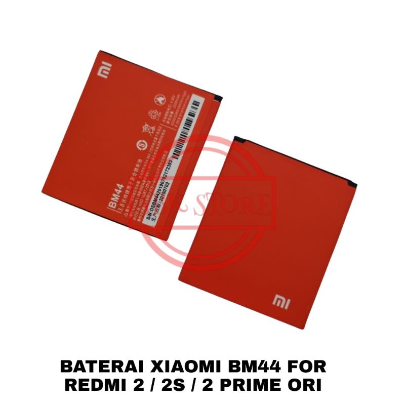 BATRE BATERAI BATTERY XIAOMI BM44 FOR REDMI 2 / 2S / 2 PRIME ORIGINAL