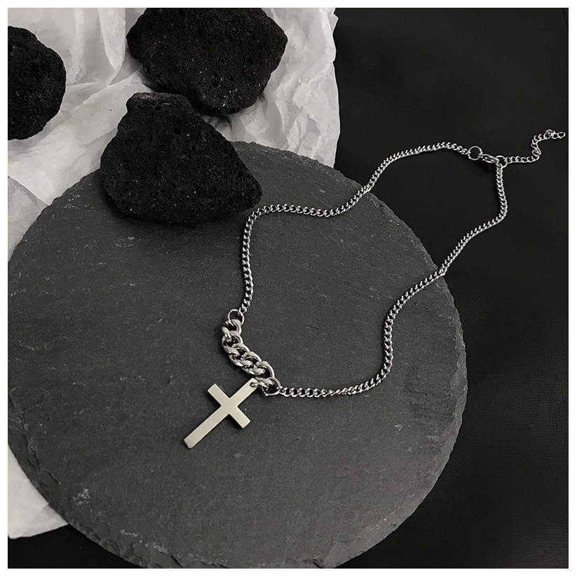 Cross Chain Necklace Tide Short Section Hip-hop Street Personality