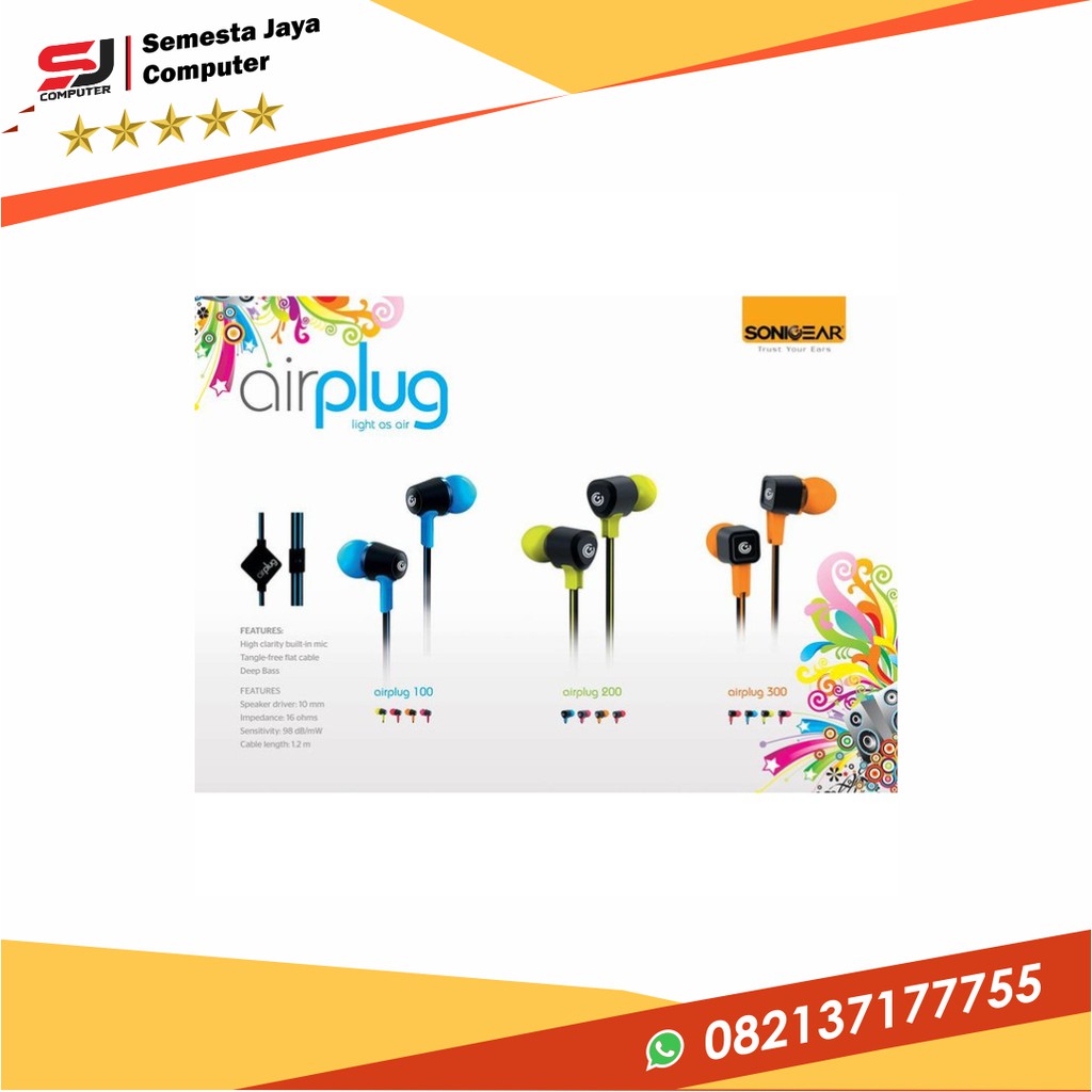 Earphone SonicGear Airplug 200 Neo