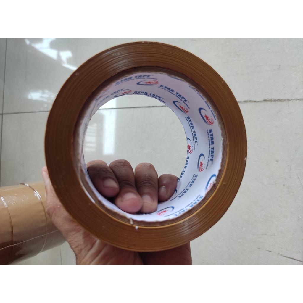 

STAR TAPE Lakban Coklat / Isolasi Solatip Coklat Lengket 48 mm 90 yard KUALITAS TERBAIK MURAH