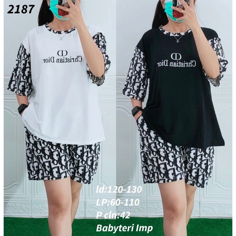 Set Dior Jumbo/Stelan hotpant/Stelan Jumbo/Stelan Kaos/Stelan bigsize/