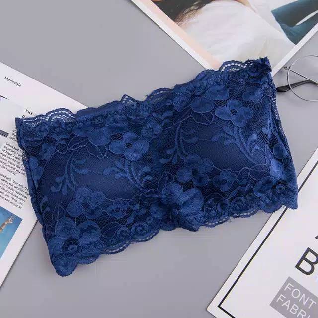 Medan Termurah KD13 Bra kemben import busa Tanpa Tali bra kemben renda cantik import