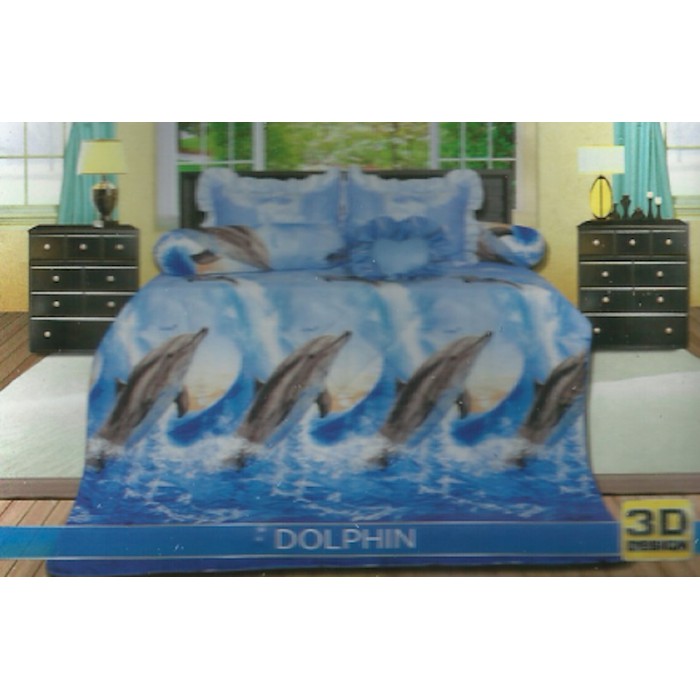SPREI CALIFORNIA 180 B4 "DOLPHIN" 4 BANTAL 2 GULING