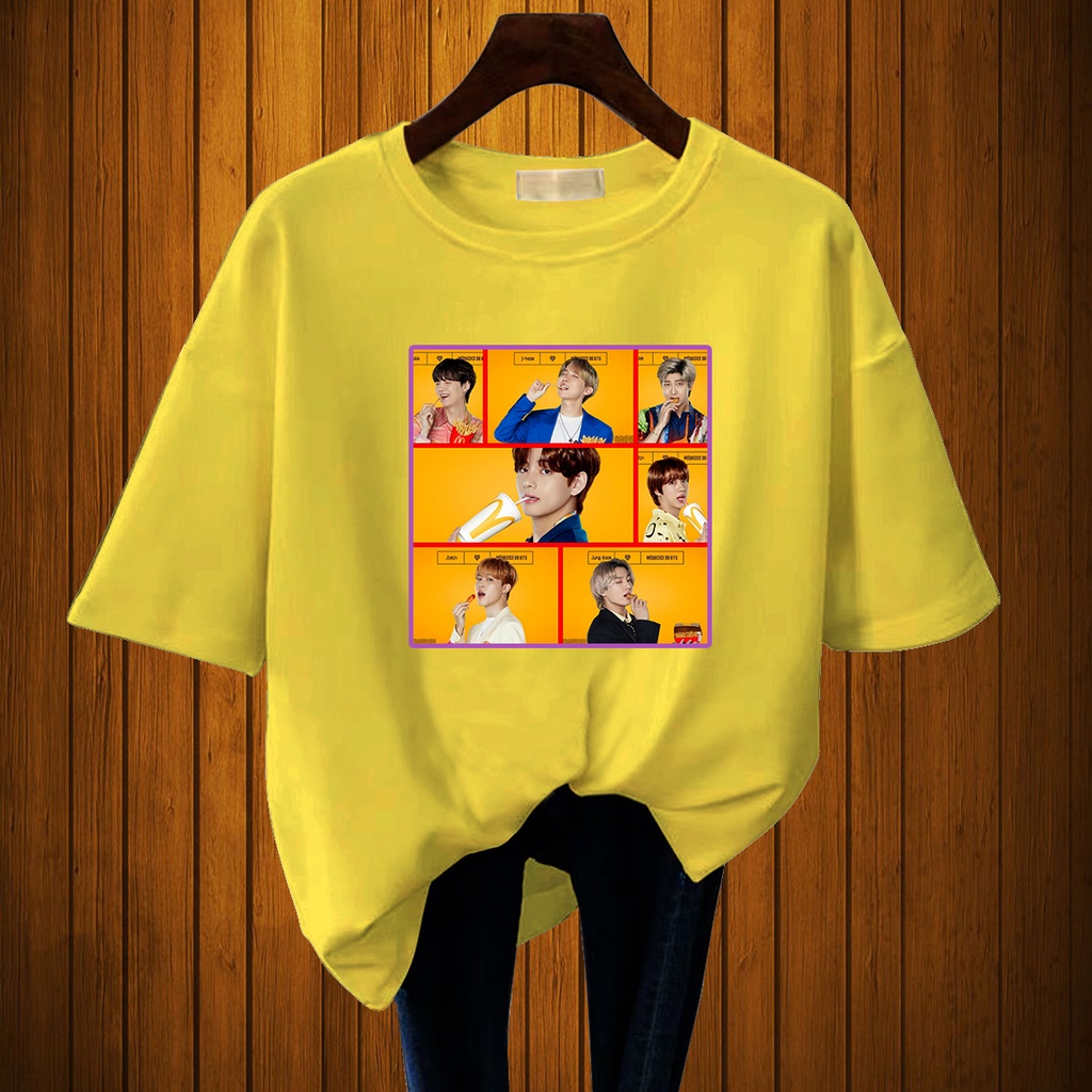 CALVIERO SHOP - BAJU KAOS ATASAN WANITA PRINT POSTCARD BTSHYPE