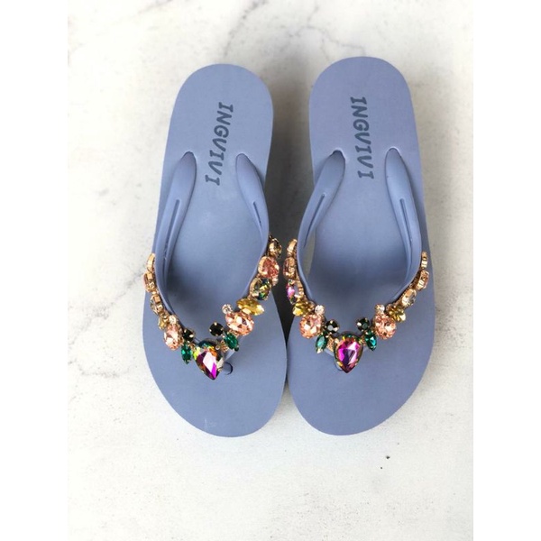 SANDAL JEPIT INGVIVI SWAROVSKI 160-8 WEDGES 5cm