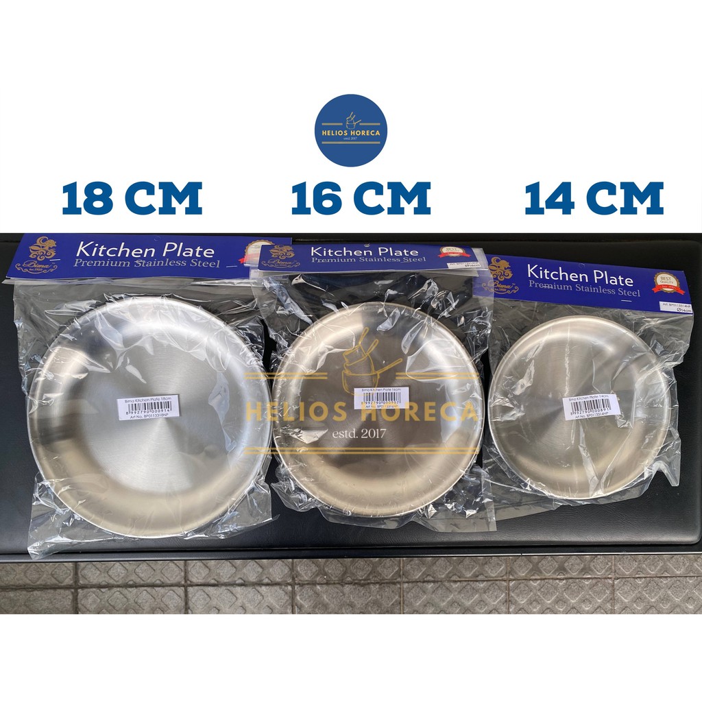 Piring Stainless Steel Kitchen Plate Bima