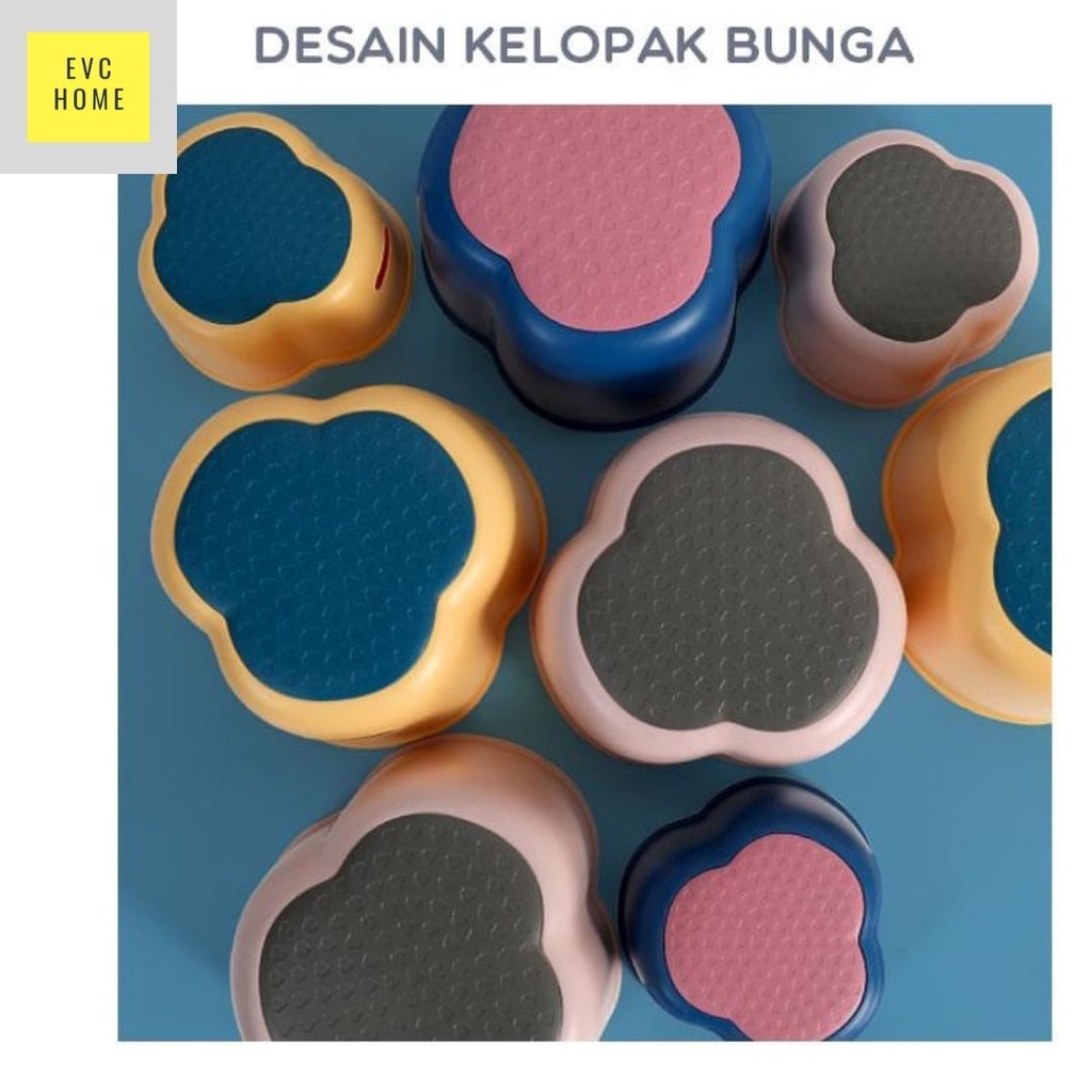 EVCHOME Kursi Plastik Kecil / Kursi Anak / Bangku Multifungsi Anti Pecah Plastik Stool Dingklik 2 Warna