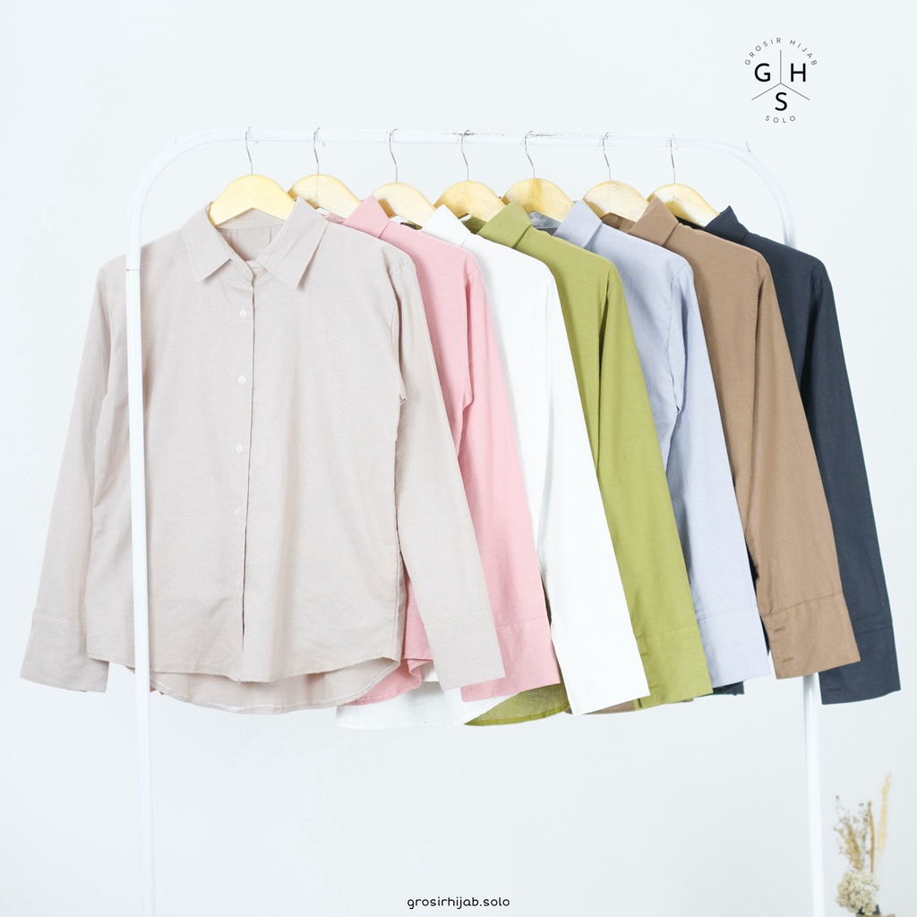 (MGA) KEMEJA REXY RAMI LINEN BLOUSE WANITA