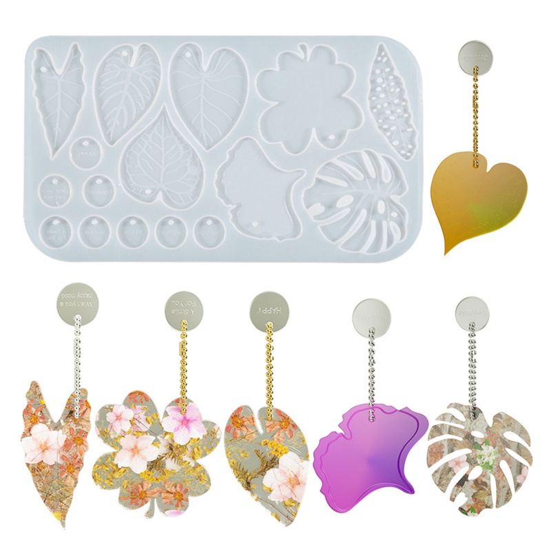 Siy Cetakan Silikon Bentuk Daun Clover Untuk Membuat Perhiasan / Liontin / Anting
