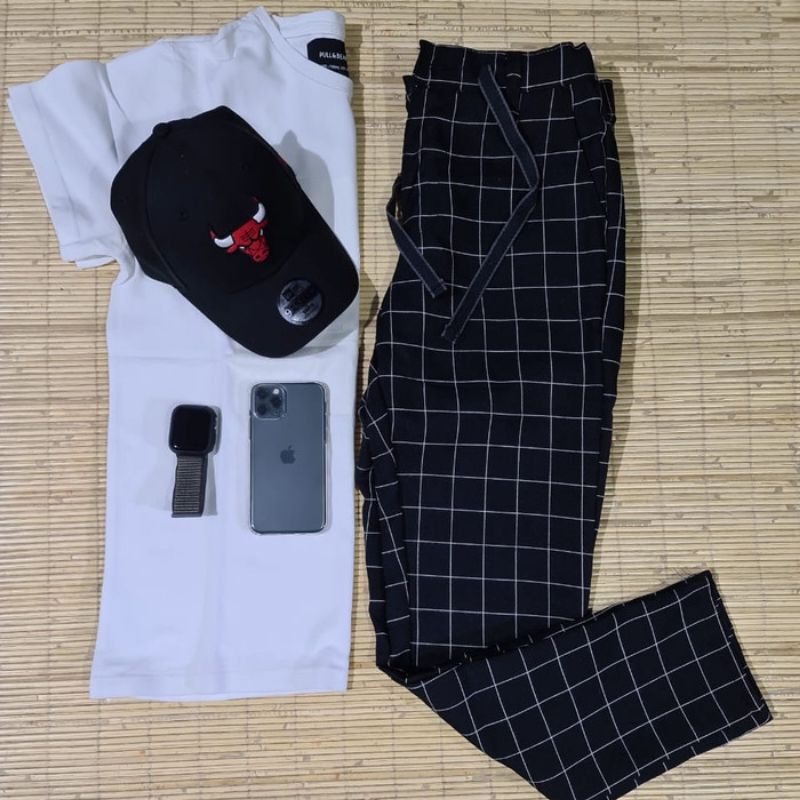 0CELANA TARTAN PRIA DAN WANITA PREMIUM CELANA CHINO TARTAN  CELANA KOTAK KEREN UNISEX