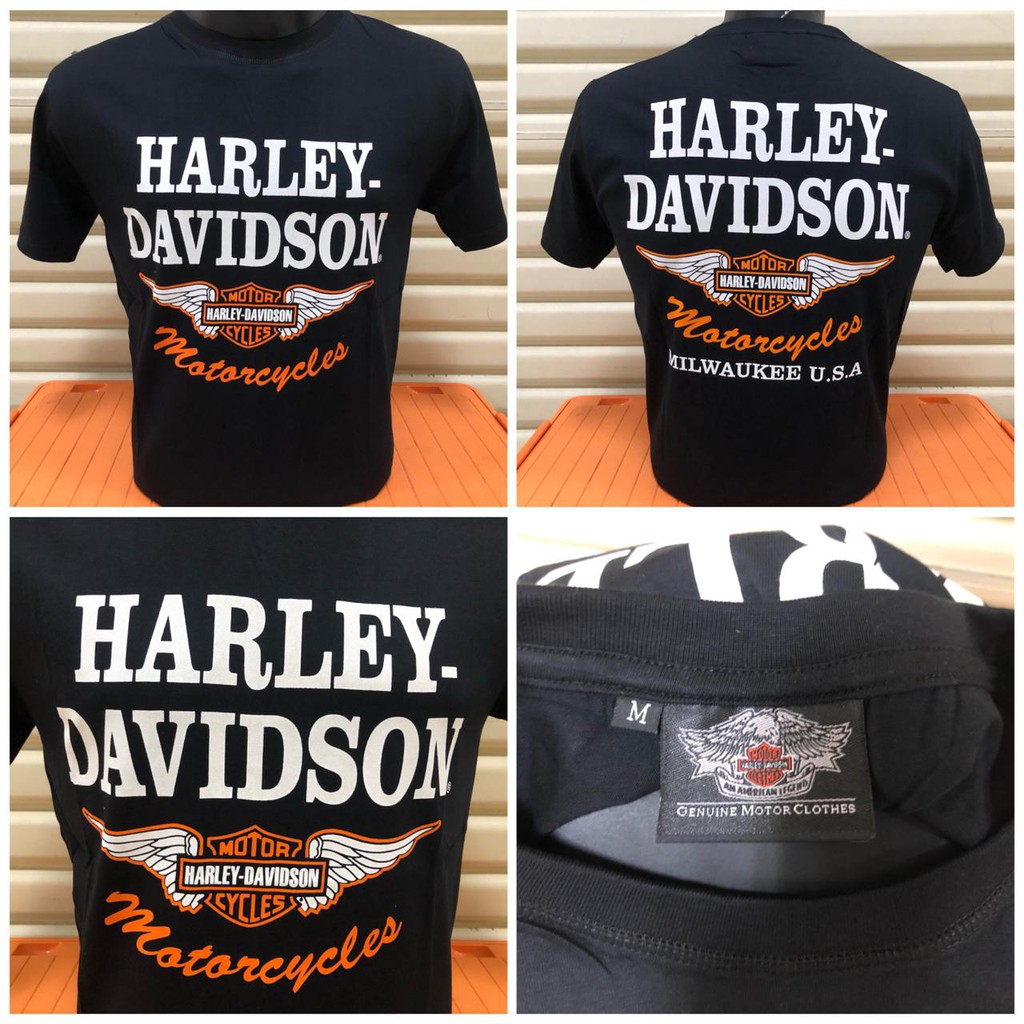 Kaos Harley Davidson 01 Black Shopee Indonesia