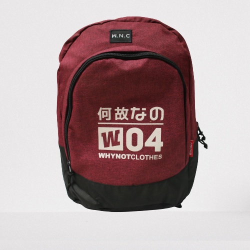 WNC - Tas pria tas punggung distro keren ori Old Maroon