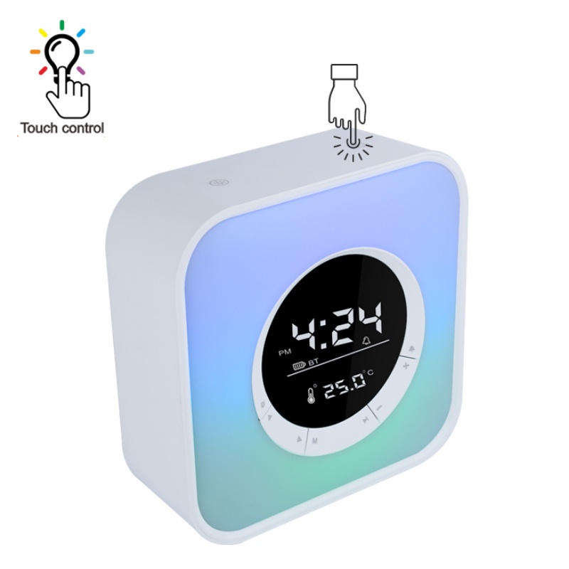 Bluetooth Speaker Jam Alarm Super High Sensitivity Mini OEM Power Battery Audio Card RGB Q6A -XOBOX