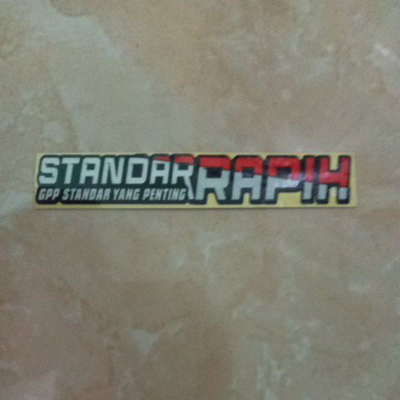 

stiker standar rapih