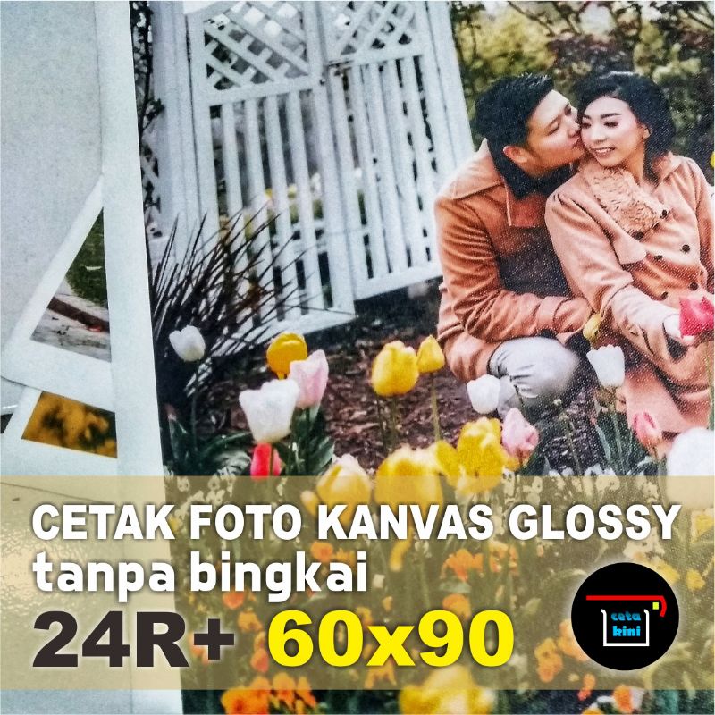 Cetak Foto Photo Kanvas Canvas Glossy 24R Plus Tanpa Bingkai