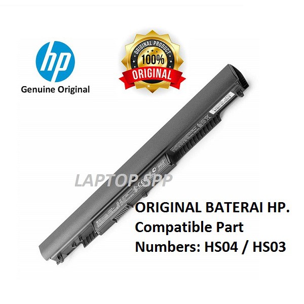 Baterai laptop HP 14 AM072TU AM504TU 14 am015tx AM514TU 14 am017tx AC182TU AC603TU HS04 original